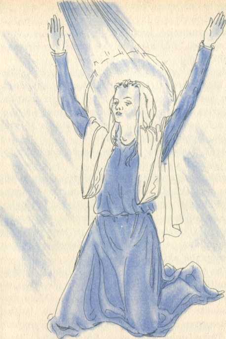 Marija prieš angelą